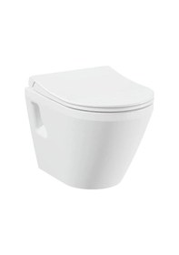 Resim VitrA İntegra Rim-ex Kanalsız Asma Klozet + VitrA Slim Duroplast Klozet Kapağı 7062l003-0850 