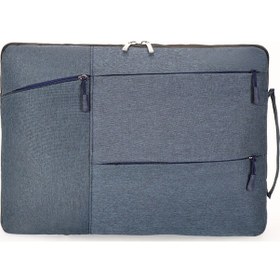 Resim Wezone 14.6 İnç Lacivert Bilgisayar İç Çantası - Tablet Koruyucu Kılıf, Çoklu Zip, Dayanıklı Malzeme, Taşınabilir İş Ve Özel Kullanim Kapaklı Kılıf 