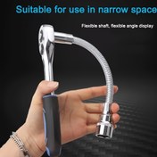 Resim 1 adet 1/4" Sürücü Sonu ile Krom Vanadyum Çelik Uzatma Anahtarı - Yüksek Tork, Esnek, Paslanmaya Dayanıklı, Otomotiv Bakımı için İdeal, Otomotiv Aracı | Esnek Anahtar | Dayanıklı Yapı, Anahtar 