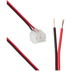 Resim Powermaster Pm-16735 2 Pin 6x12mm Tek Yönlü Iğneli Neon Soketi Konnektör Kablo 12 Volt Fişi Aparatı 15 Cm 