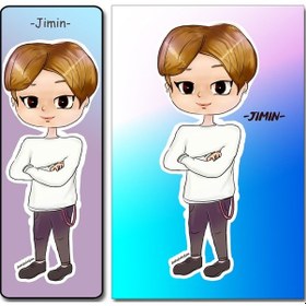 Resim Bts Jimin Ayraç Kartpostal 2'Li Set 