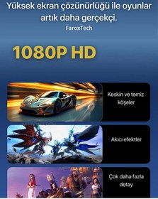 Resim FaroxTech GS5 Pro Oyun Konsolu | 53 Emülatör | PS5 Görünümlü | Çift Kol | Tak Çalıştır 