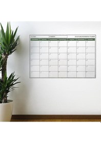 Resim Büro Ev Ofis İçin 85x56cm Manyetik Yapışır Yazılır Aylık Takvim Plan Duvar Stickerı Diğer 