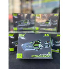 Resim 2 Bağlantılı Motosiklet Kask Kulaklık Intercom Işıklı Motorsiklet Interkom 