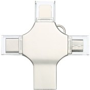 Resim Kangvka 64gb Çelik Gövde 4-in-1 Usb 3.0 Flash Bellek - Telefon, Bilgisayar, Type-c, Micro Usb Ve İos Uyumlu Desteği 