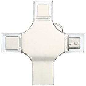 Resim Kangvka 64gb Çelik Gövde 4-in-1 Usb 3.0 Flash Bellek - Telefon, Bilgisayar, Type-c, Micro Usb Ve İos Uyumlu Desteği 