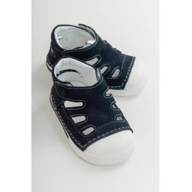 Resim mnpc Unisex Çocuk Lacivert Deri Ortopedik Destekli İlk Adım Ayakkabı 
