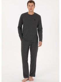 Resim U.s. Polo Assn. Erkek Antrasit Melanj Pijama Takım 50318602-vr081 Antrasit Melanj 