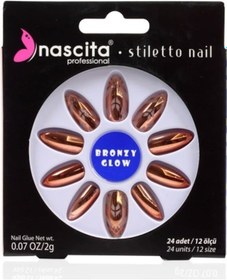 Resim Nascita Stiletto Takma Tırnak - Metallic 