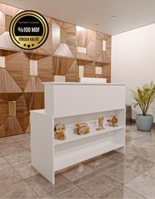 Resim rafineritasarım SOFT Banko karşılama masası çekmeceli 