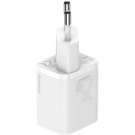 Resim Baseus Super Si 1c 25W Hızlı Şarj Adaptörü + 3A Type-C To Type-C 1 mt Şarj Kablosu TZCCSUP-L02 