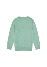 Resim U.S. Polo Assn. Kız Çocuk Yeşil Melanj V Yaka Basic Kazak 50316777-VR115 