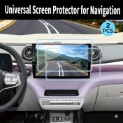 Resim 2 adet Temperli Ekran Koruyucu Çift DIN Android Araba GPS Navigasyon için (9 ve 25.4 cm) - Evrensel Koruyucu Film, Parmak İzi Olmayan, Çizilmeye Karşı Dayanıklı, Kolay Kurulum, GPS Navigasyon için Temperli Cam Dokunmatik Ekran Koruyucu Filmler 