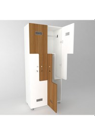 Resim ModülerDünyası Modüler Dünyası Z Kapaklı Kilitli Gardrop Soyunma Dolabı (310713365) 