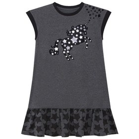 Resim Denokids Mshb&g Yıldızlı Unicorn Kız Çocuk Elbise Çok Renkli 