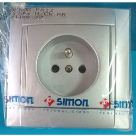 Resim Simon 34 Renkli Ups Topraksız Priz Çerçeveli 