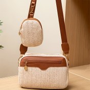 Resim Çıkarılabilir Clutch ile Ayarlanabilir Kayışlı Dokuma Kamera Çapraz Vücut Çantası - Seyahat, Partiler & Günlük Kullanım için Bej Fermuarlı Casual Çanta, Clutch Çanta, Parti Gereçleri, Minimalist Tasarım, Dayanıklı Yapı, Çok Yönlü Aksesuar, Her Gün Kullanıcılar İçin, Şık Aksesuar, Polyester Astar, Moda Severler 