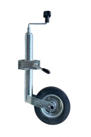 Resim Genel Markalar Römork Karavan 48mm Lik 150 Kg Kapasiteli Ön Destek Tekeri (KELEPÇE DAHİL) 