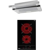 Resim Teka Ankastre Set (Tl 6210 Aspiratör+Tbc 32010 Bk 2 Gözlü Elektrikli Ocak) 