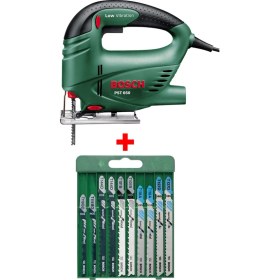 Resim Bosch Pst 650 Compact 500 W Dekupaj Testere Makinası + 10 Parça Metal Ahşap Karışık Testere Bıçağı 