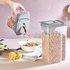 Resim Freshmax Erzak Kabı 1.8 Litre, Sızdırmaz Kapaklı Gıda Saklama Kabı, BPA İçermeyen Plastik, Kuru Gıda ve Bakliyat için, 17.8 x 11.9 x 14 cm, 173 gr 