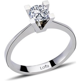 Resim Lova G Renk 0,50 Karat Pırlanta Tektaş Yüzük - Hrd - 1050010 