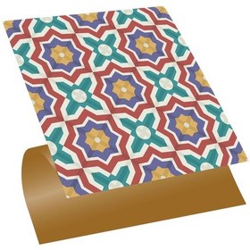 Resim Tink Kendinden Yapışkanlı Kontrast Yıldız Desenli Pvc Karo 30x30 Cm 