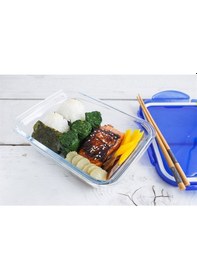 Resim Pyrex Dikdörtgen Kapaklı Saklama Kabı 3.3 Lt 