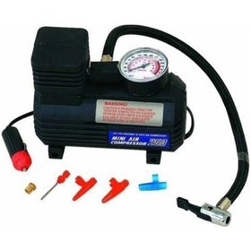 Resim Araba Oto Araç Lastik Şişirme Pompası Hava Kompresörü 250psi 12v Volt Şişirici Kompresör Pompa Seti 