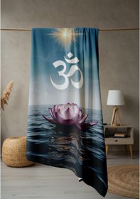 Resim Dijital Baskı Plaj Deniz Havlusu Modern Desenli Peştamal 80x160 Cm Hvl0061 Renkli 