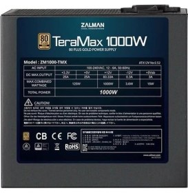 Resim Zalman 1000W 80+ Gold ZM1000-TMXSE Pcıe 5.1 Tam Modüler Power Supply 