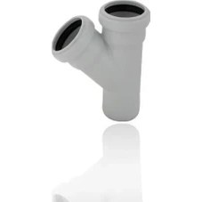 Resim Fırat Pvc 50/50 Tek Çatal Atık Su Borusu 