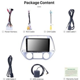 Resim Hyundaı İ20 Uyumlu Analog/dıgıtal Clımate 2008-2012 Multimedya Navigasyon Usb Kamera Carplayer 