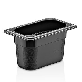 Resim GastroPlast GN1/9-100 mm Polipropilen Gastronorm Küvet, Siyah 