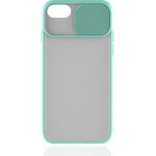 Resim Canpay Apple iPhone 8 Uyumlu Kılıf Kayar Sürgülü Lens Koruma Sliding Lens Protective Case 