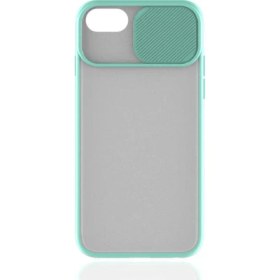 Resim Canpay Apple iPhone 8 Uyumlu Kılıf Kayar Sürgülü Lens Koruma Sliding Lens Protective Case 
