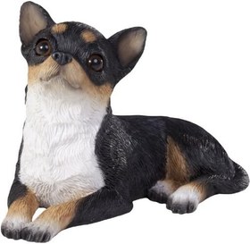 Resim Sandicast Orijinal Beden Tri Chihuahua Heykel, Siyah, S Beden 