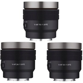 Resim Samyang V-AF 3'lü Set (24mm, 35mm, 75mm T1.9) (Sony E) 