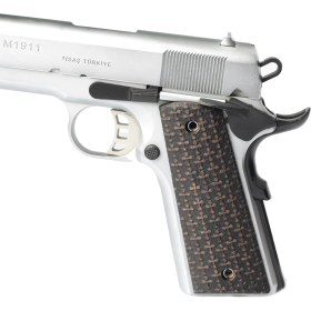 Resim Colt 1911 Ceviz Ağacı Tabanca Kabzesi 