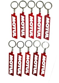 Resim Motul Kırmızı Beyaz 10 Adet Silikon Motosiklet Anahtarlık 