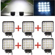 Resim 6 Adet Off Road Sis Farı - Lambası 16 Led Kare Çalışma Lambası (495173070) 