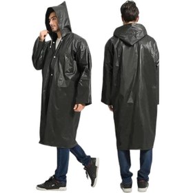 Resim Tezzgelsin Erkek Rüzgar Geçirmez Kapüşonlu Yağmurluk Siyah 