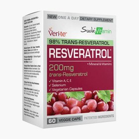 Resim Suda Vitamin Resveratrol 60 Bitkisel Kapsül 