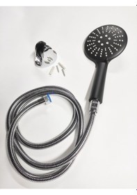 Resim Fonksiyonlu Lüks Siyahbeyaz Banyo Duş Başlığı Seti Arv0020 Diğer 
