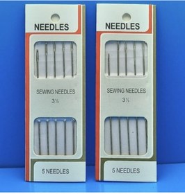 Resim hagiki 5 Adetli Yorgan Iğnesi Dikiş Iğnesi 1 Kart 