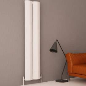 Resim Carisa Nixie Dikey Alüminyum Radyatör Modern Tasarım Beyaz 180X41,5 cm 