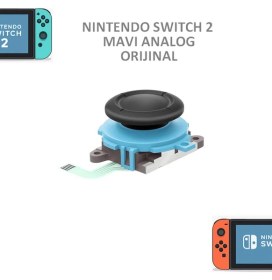 Resim Şiar Nintendo Switch 2 Ns2 Joystick (Joycon) Analog Stick V2 Mavi 
