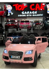 Resim Oyuncak's Öykü Bebek Dünyası Akülü Araba 12 Volt Audi Suv Pembe 