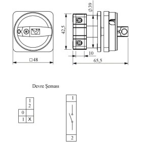 Resim Emas PSA016AK141E Pako Emniyet Aç-Kapa 16 A 1 Faz (0-1) 90 Derec 