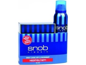 Resim Snob Classic Edt 100 ml Erkek Parfümü + 150 ml Deodorant Set 
